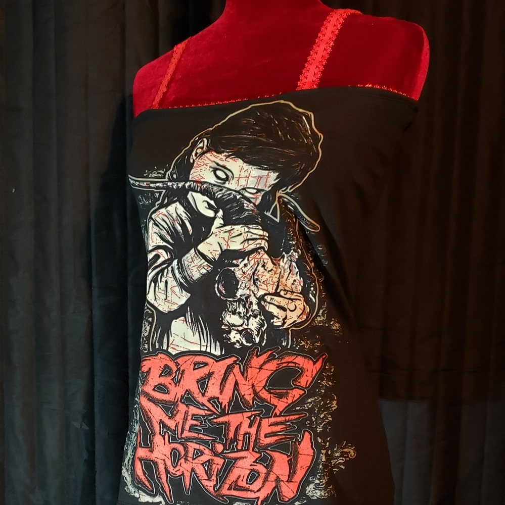 Ladies Handmade Bring me the horizon tank top band shirt heavy metal many sizes